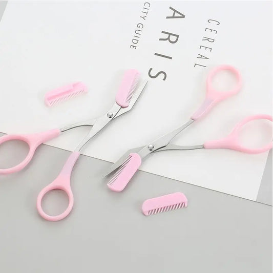 Eyebrow Trimmer Scissor with Comb