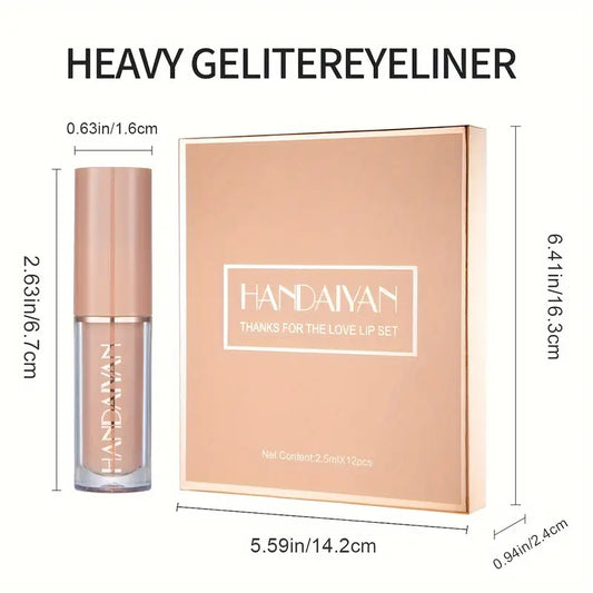 12 Velvet Lip Color Set