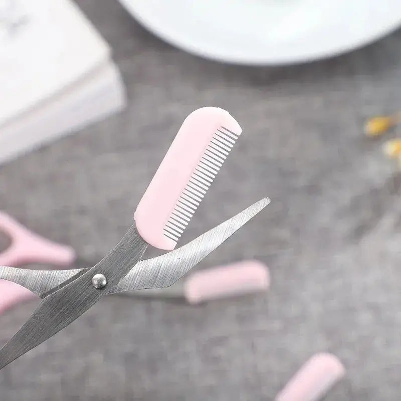 Eyebrow Trimmer Scissor with Comb
