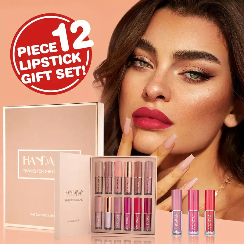 12 Velvet Lip Color Set