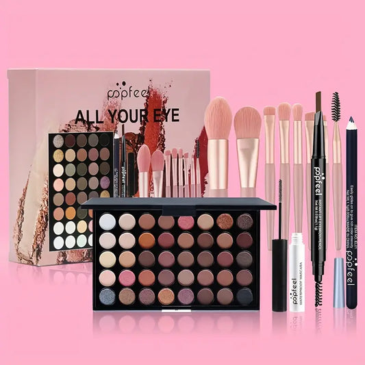 POPFEEL 40-Color Eyeshadow Set – 12pcs Makeup Kit